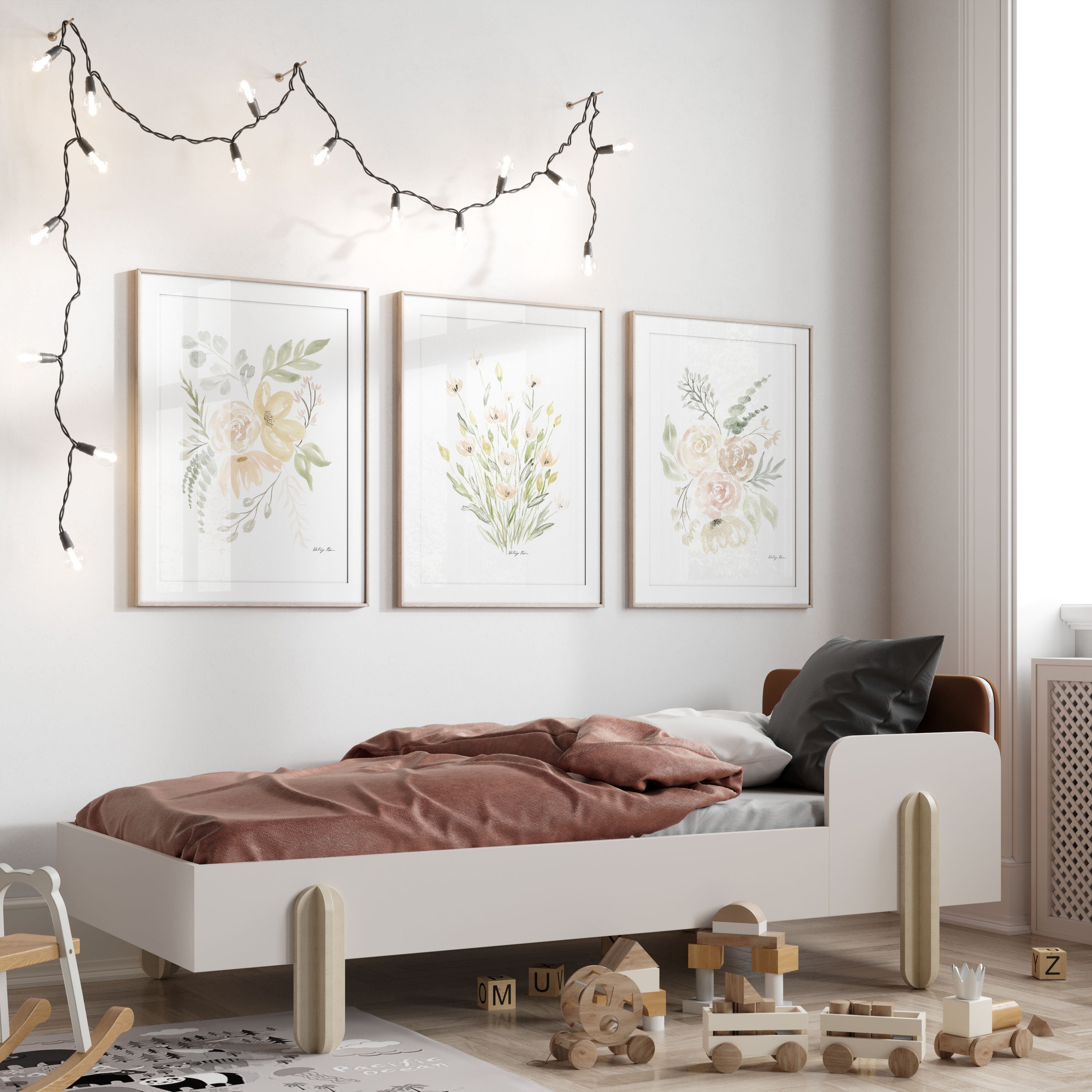 Set of 3 "Sweet Dreams" Watercolor Prints