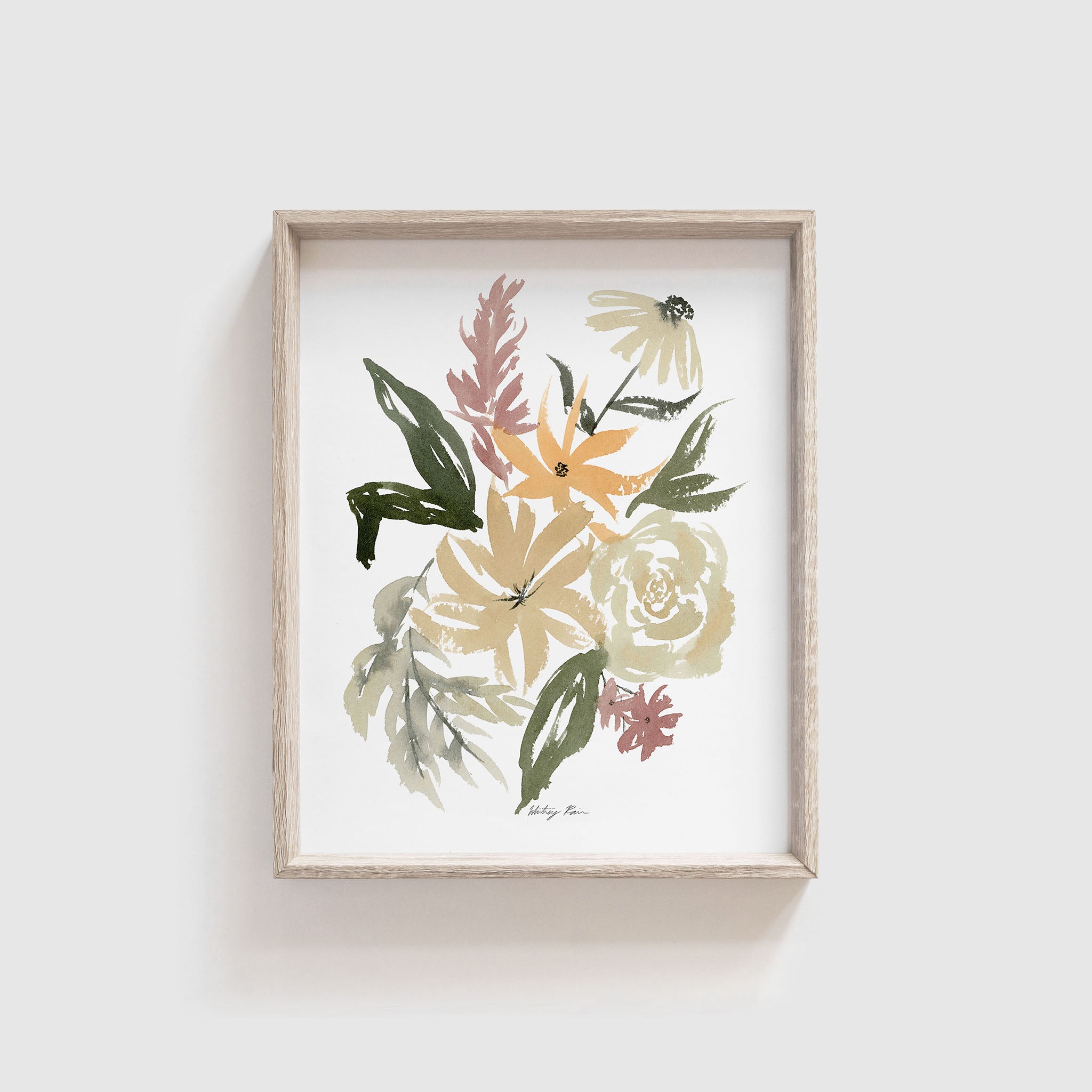 "Tropical Bouquet" Watercolor Print