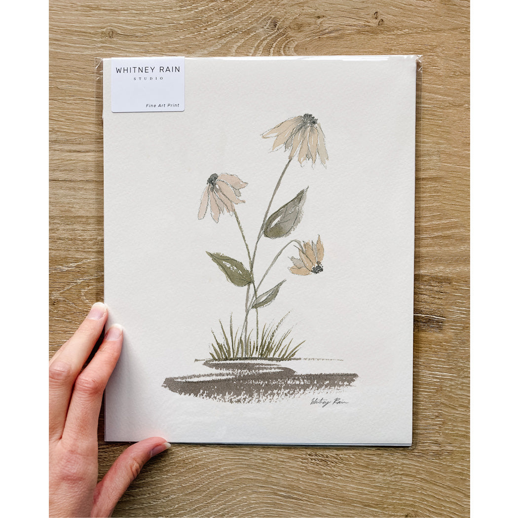 "Little Daisies" Watercolor Print