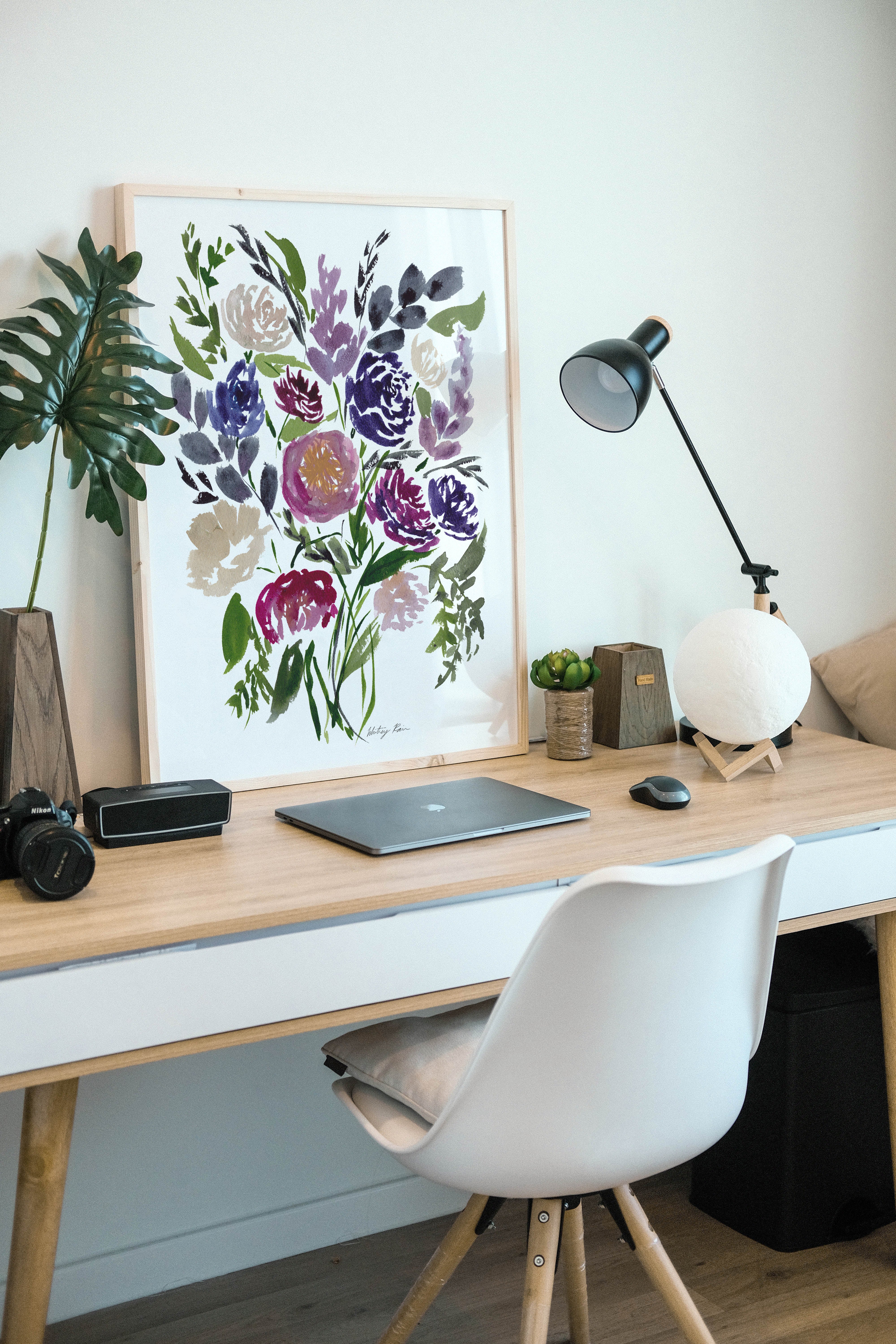 "Vibrant Bouquet" Watercolor Flower Print