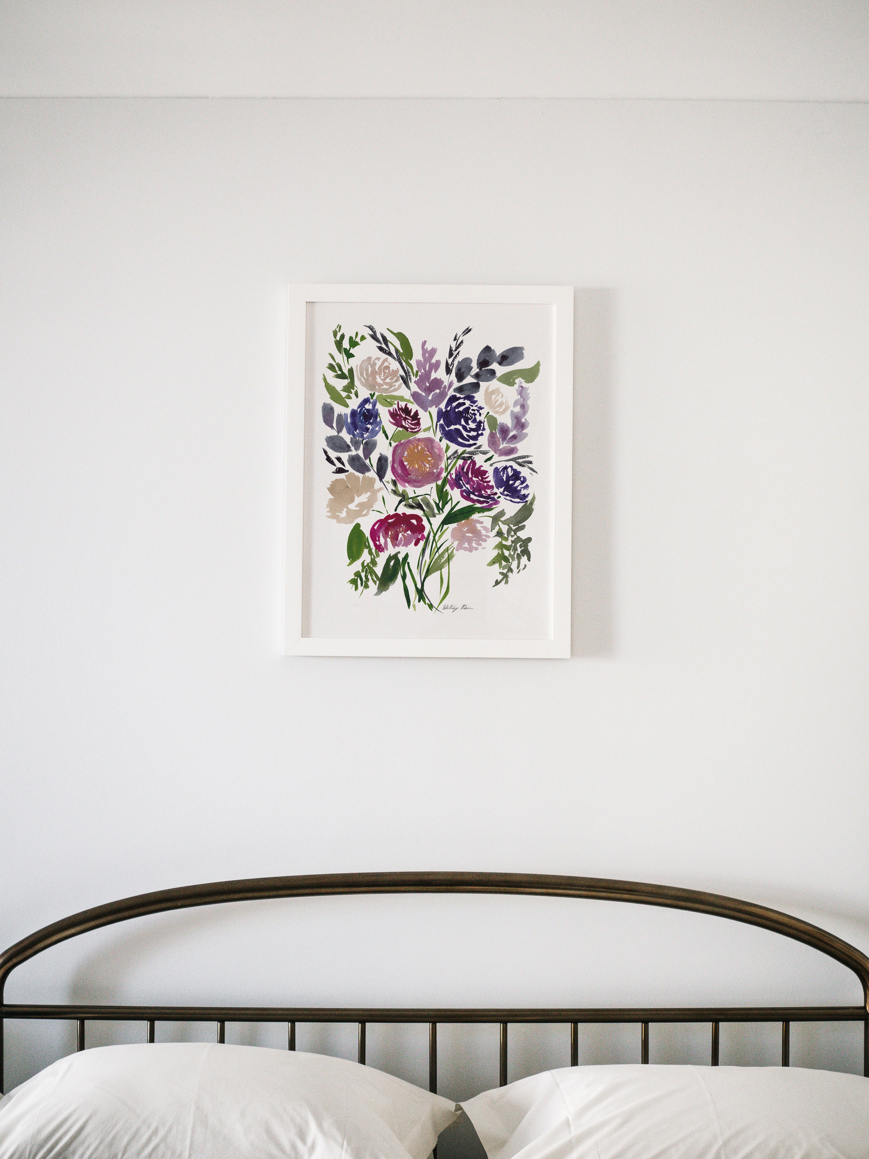 "Vibrant Bouquet" Watercolor Flower Print