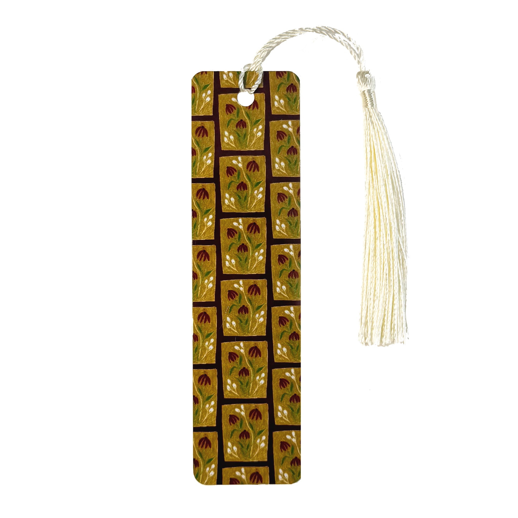"Vintage Wallpaper" Metal Bookmark