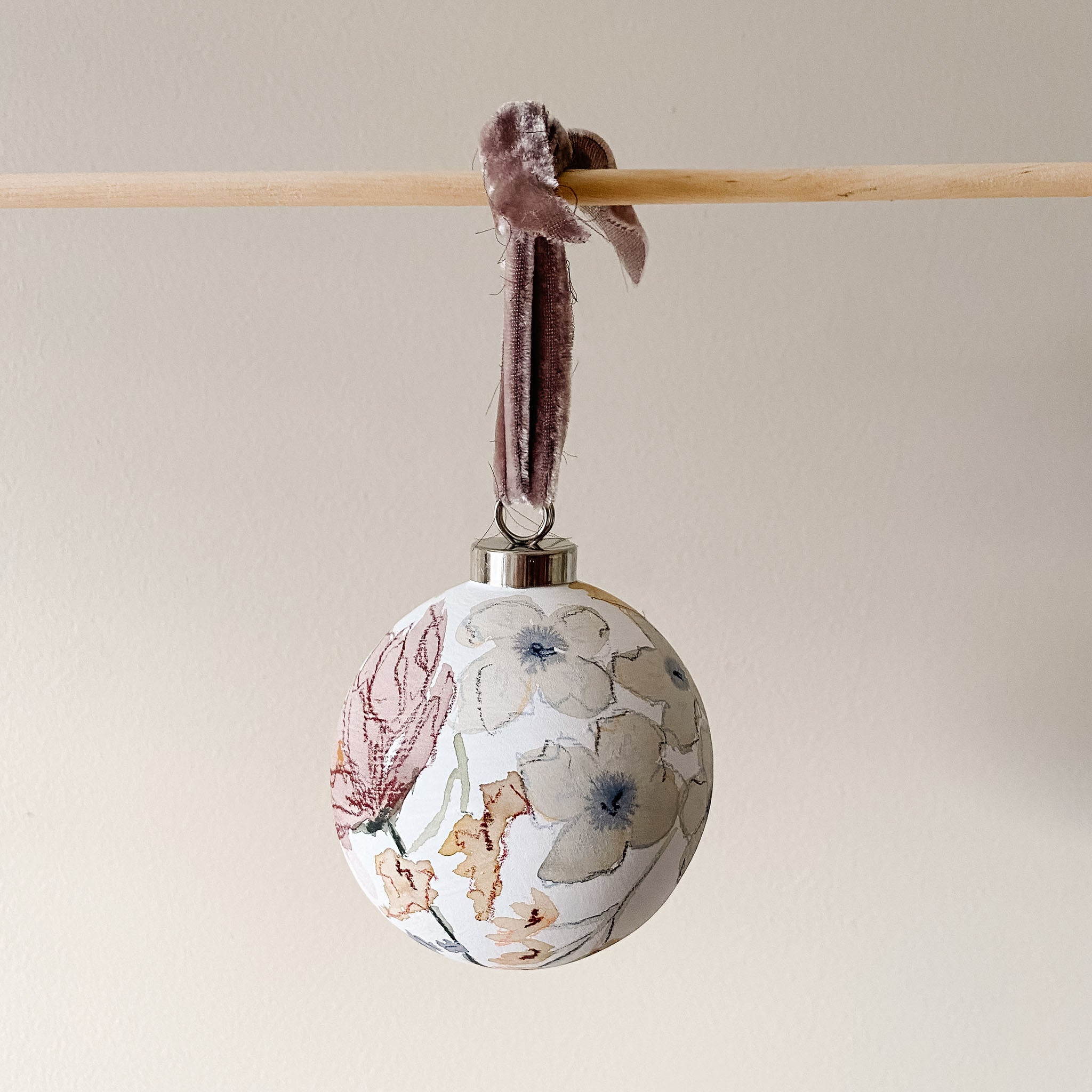 "Whispers of Spring" Hand Painted Ornament