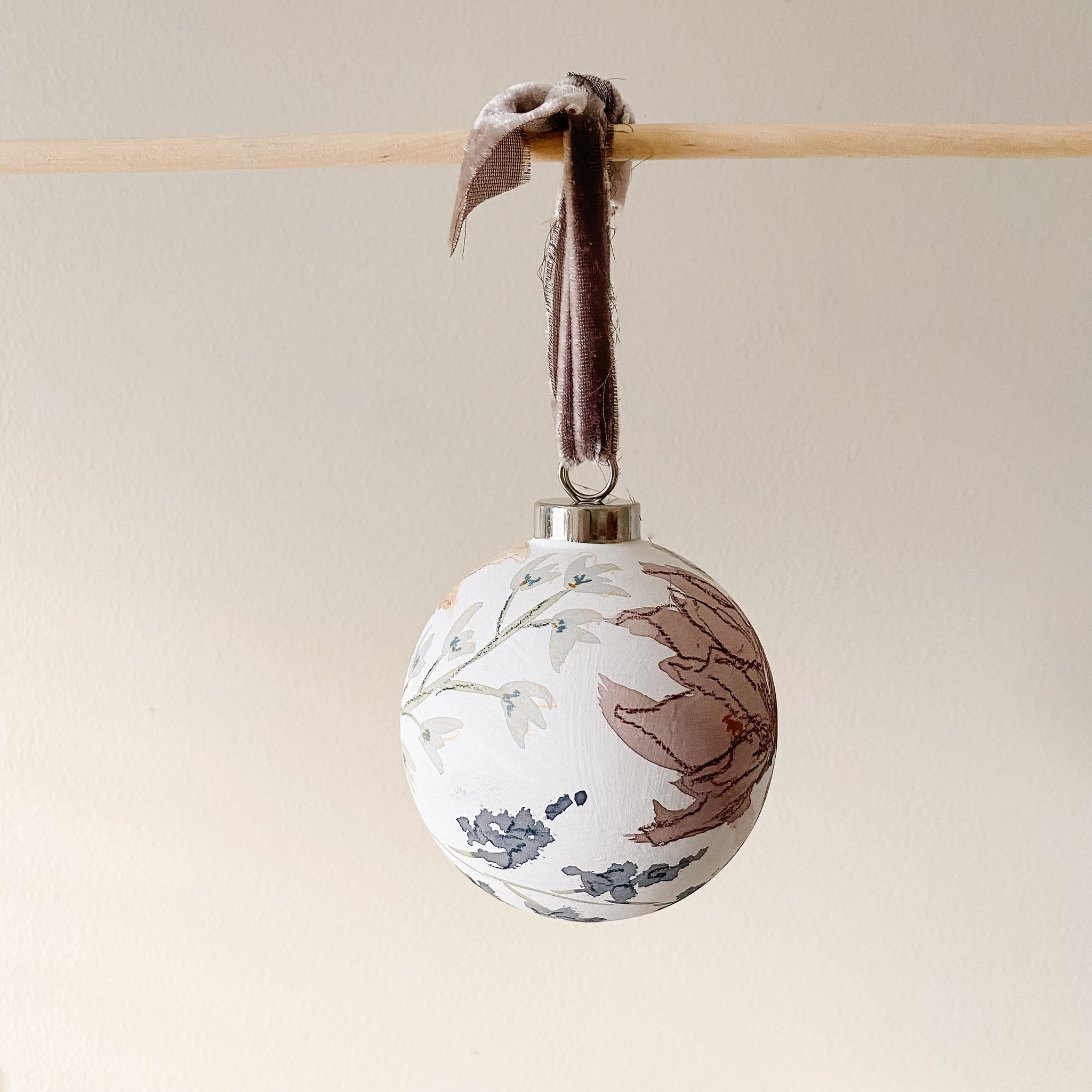 "Whispers of Spring" Hand Painted Ornament