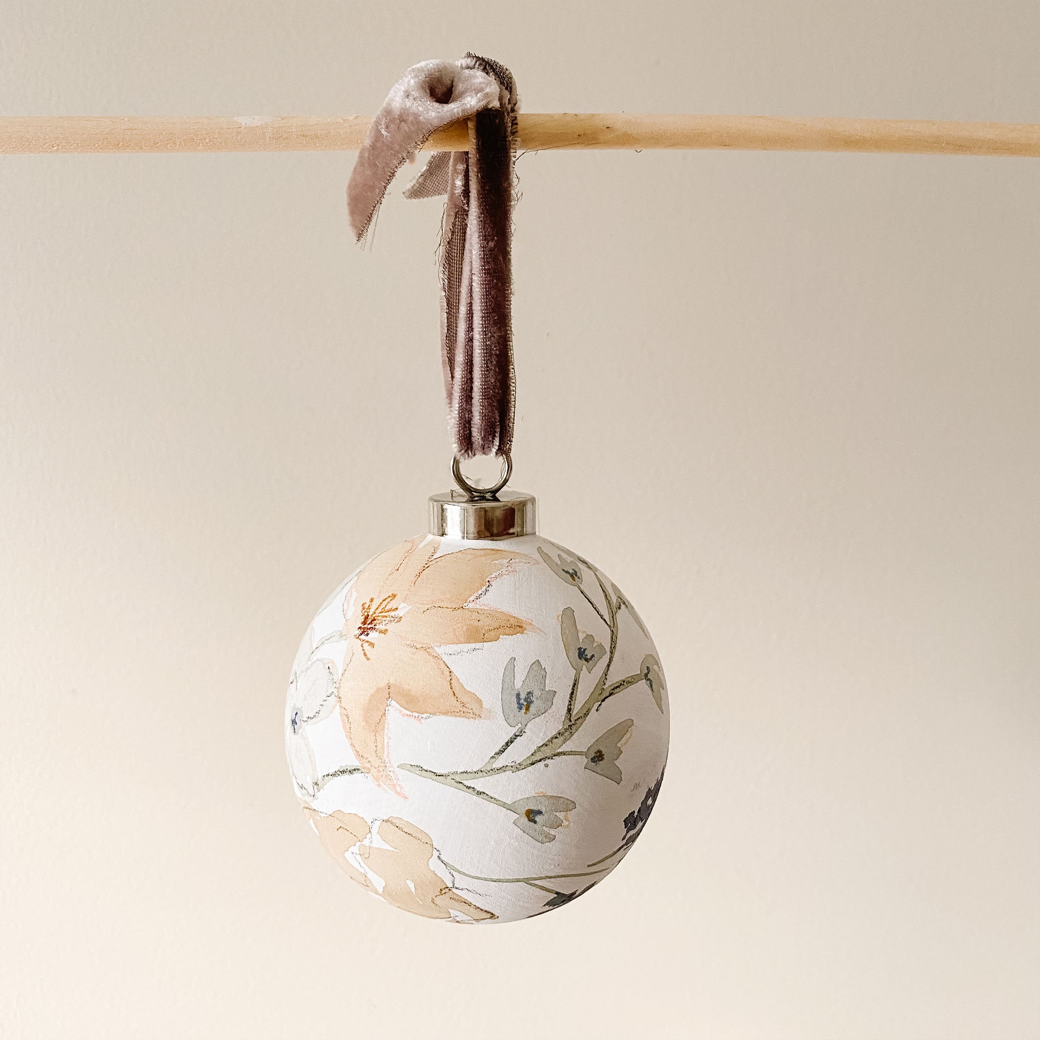 "Whispers of Spring" Hand Painted Ornament