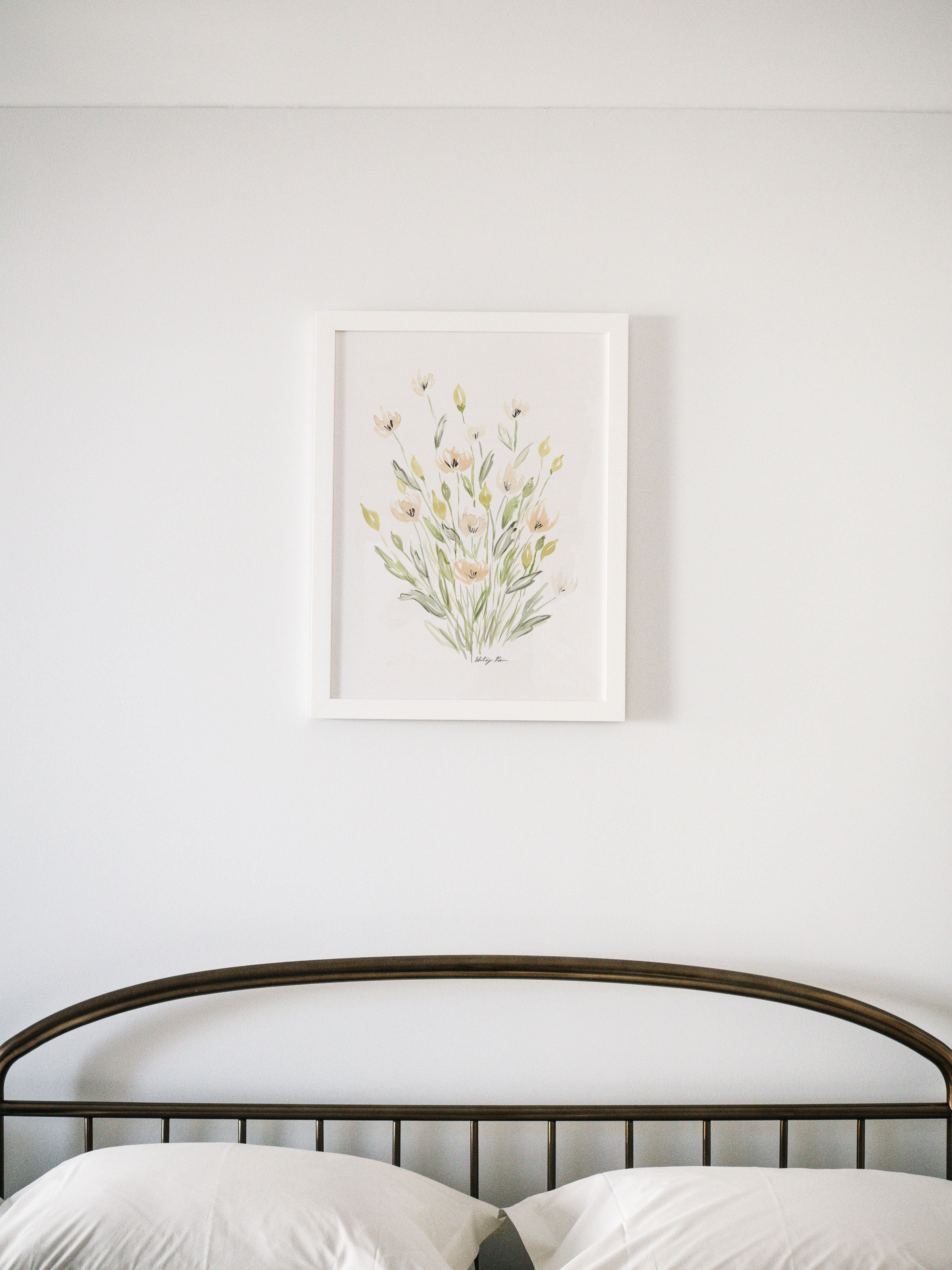 "Little Pink Flowers" Watercolor Print