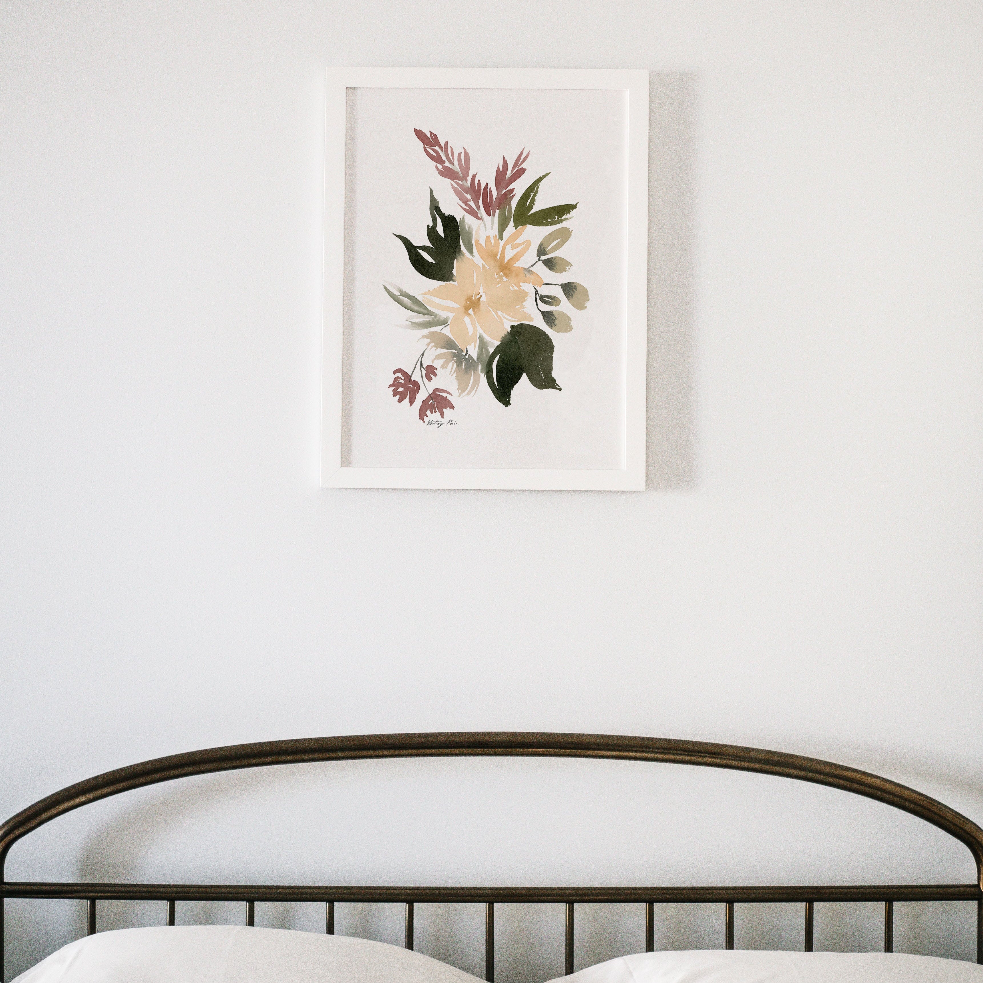 "Tropical Flowers" Watercolor Print