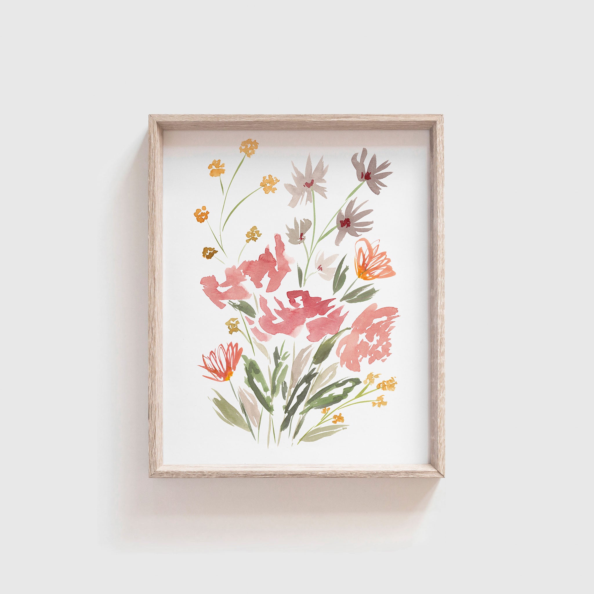 "Wildflower Bouquet" Watercolor Print