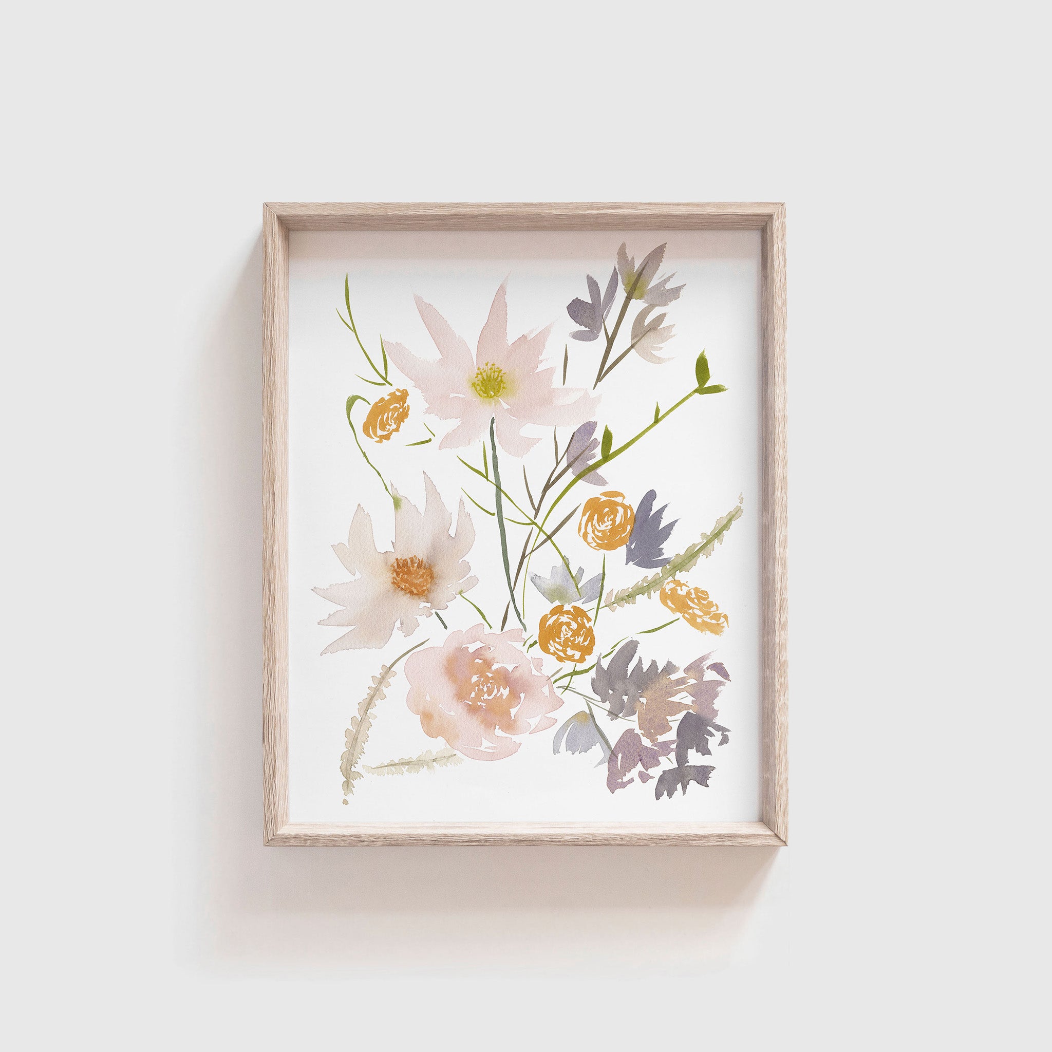 "Wildflowers in Bloom" Watercolor Print