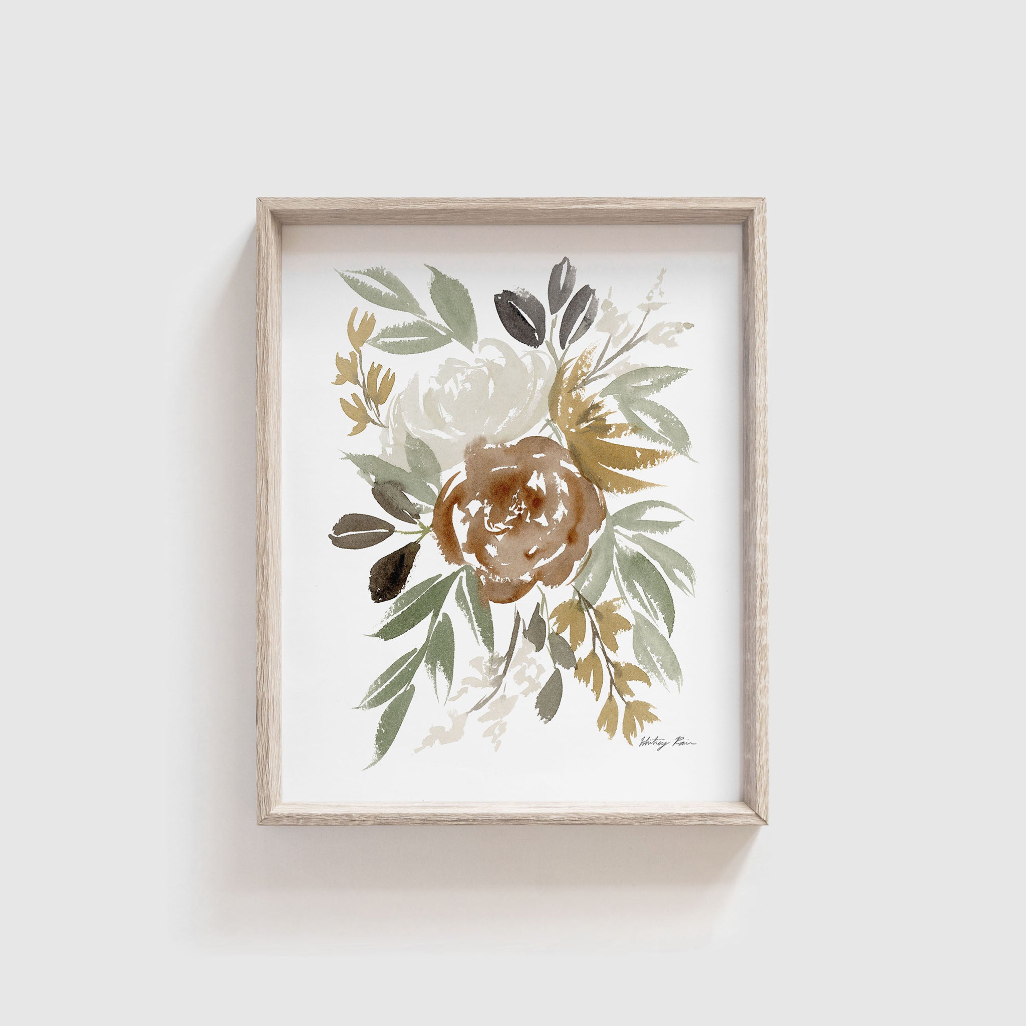 "Winter Flowers" Watercolor Art Print