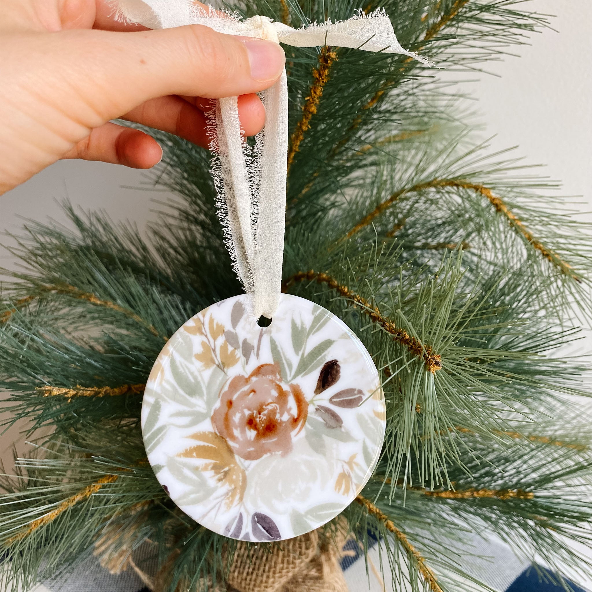 Winter Flowers Ornament